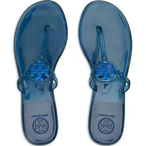 Tory Burch Blue Jelly Miller Thong Sandals